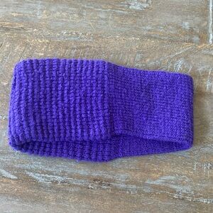 Purple Cable Knit Ear Warmer Headband